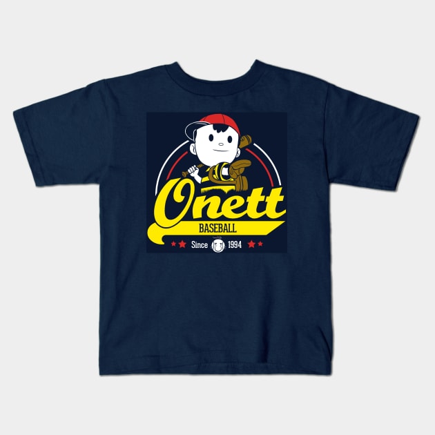 Onett Baseball Kids T-Shirt by TeeKetch